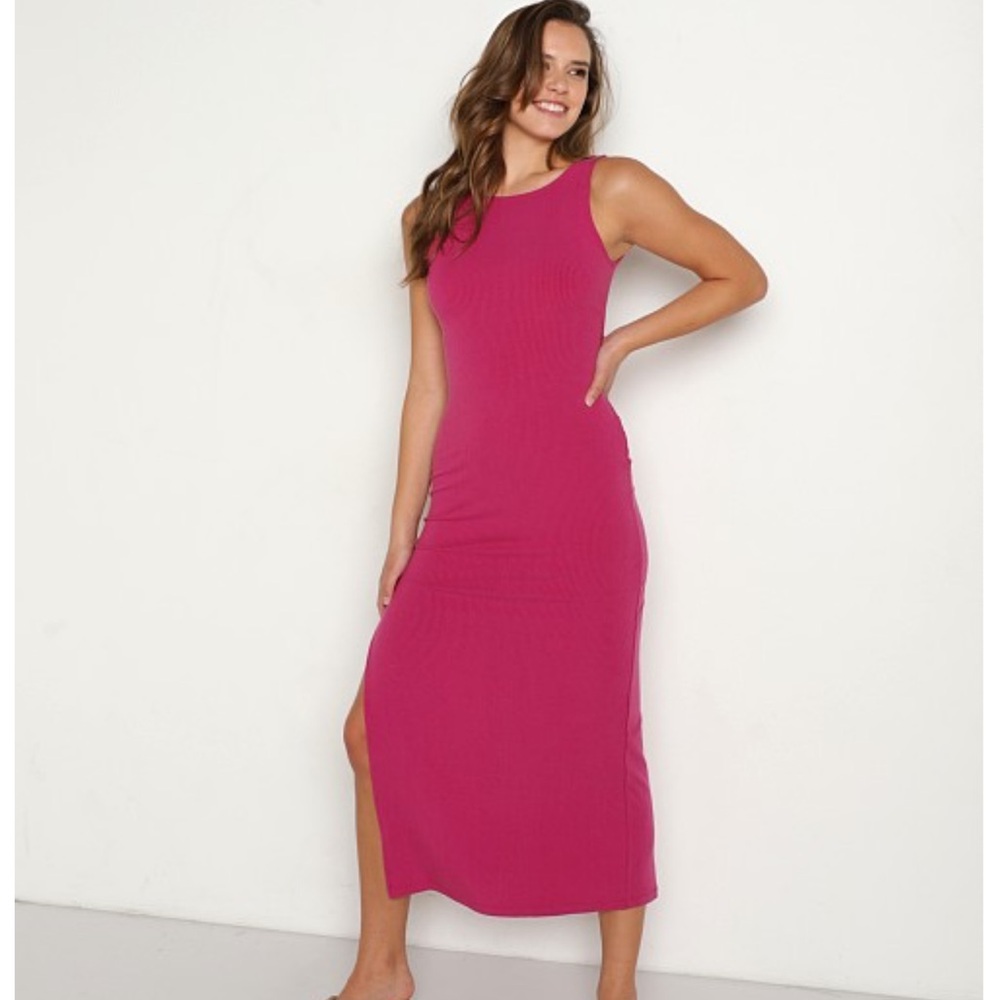 L*Space reversible pink midi dress - Picture 2 of 4